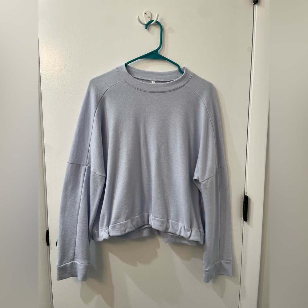 Light blue Fabletics crew neck. Size medium.